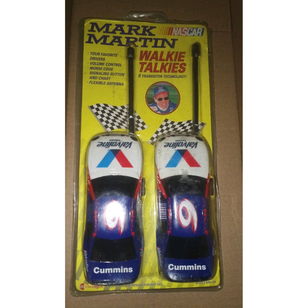 Mark Martin Martin-WT6 NASCAR Walkie Talkies collectors package damage untested